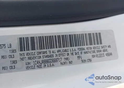2016 Jeep Patriot Sport z USA, uszkodzony, nr VIN 1C4NJRBB6GD668717